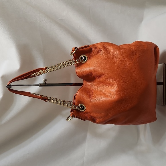 MICHAEL Michael Kors Orange Shoulder Bag with Chain Strap - Picture 7 of 16